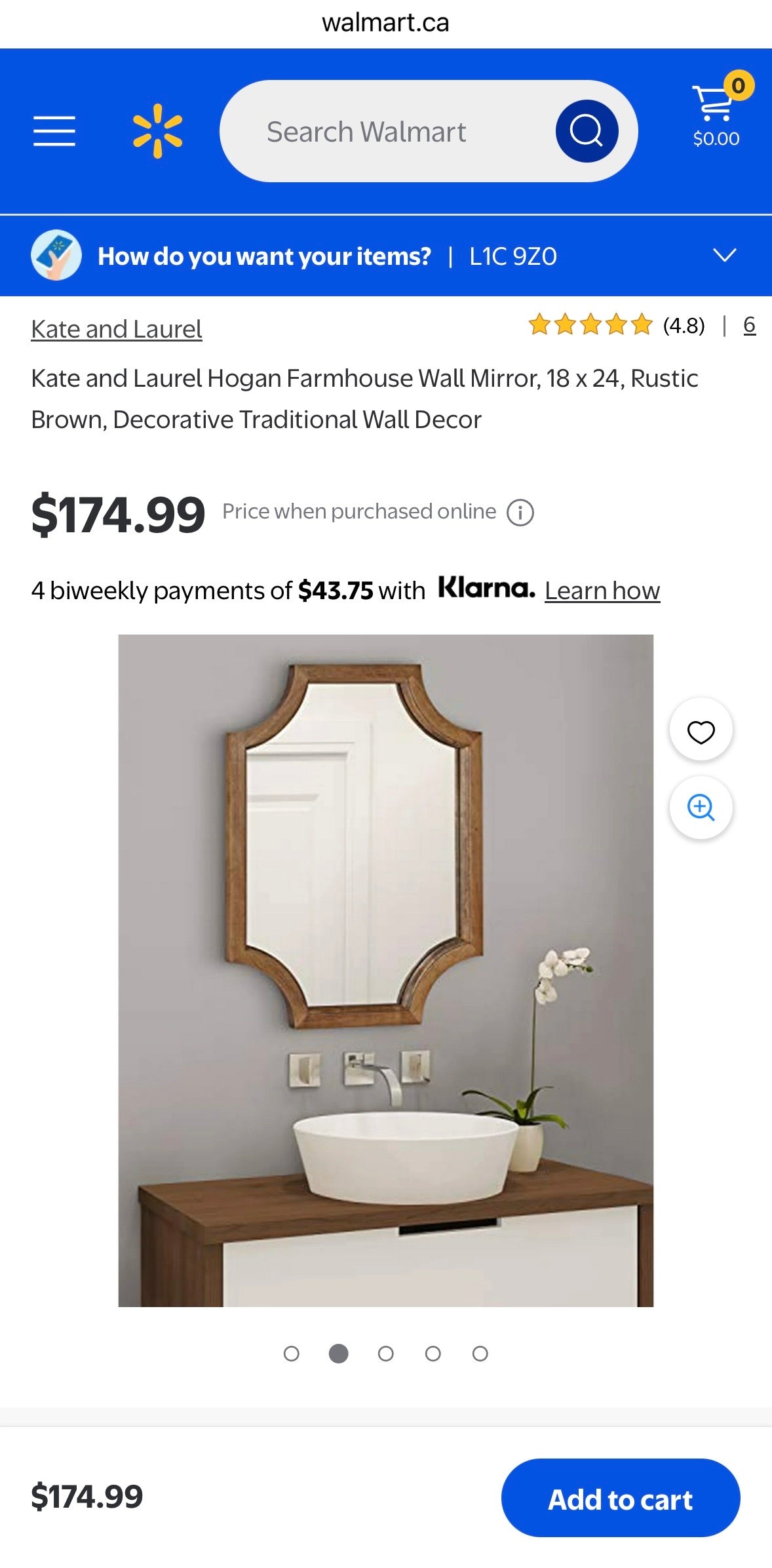 Farmhouse Wall Mirror – 18” x 24”