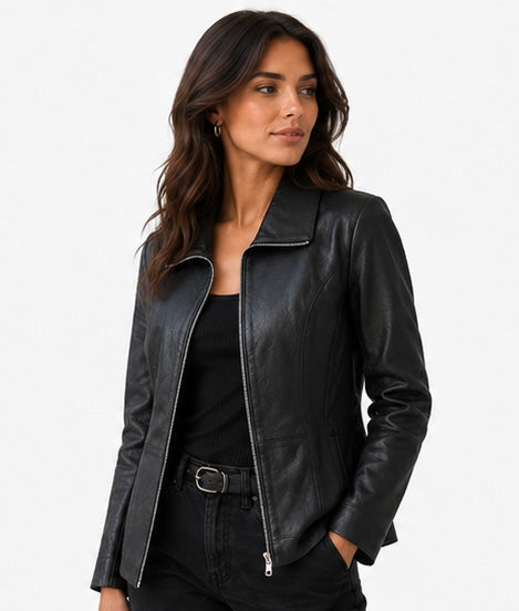 Women’s Genuine Leather Jacket - Size Small