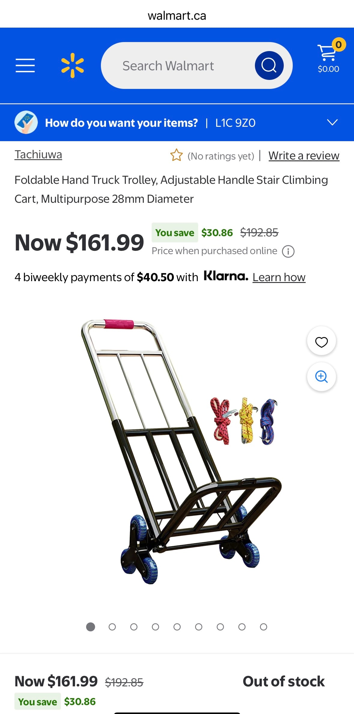 Heavy-Duty Foldable Hand Truck – Adjustable Portable Utility Cart