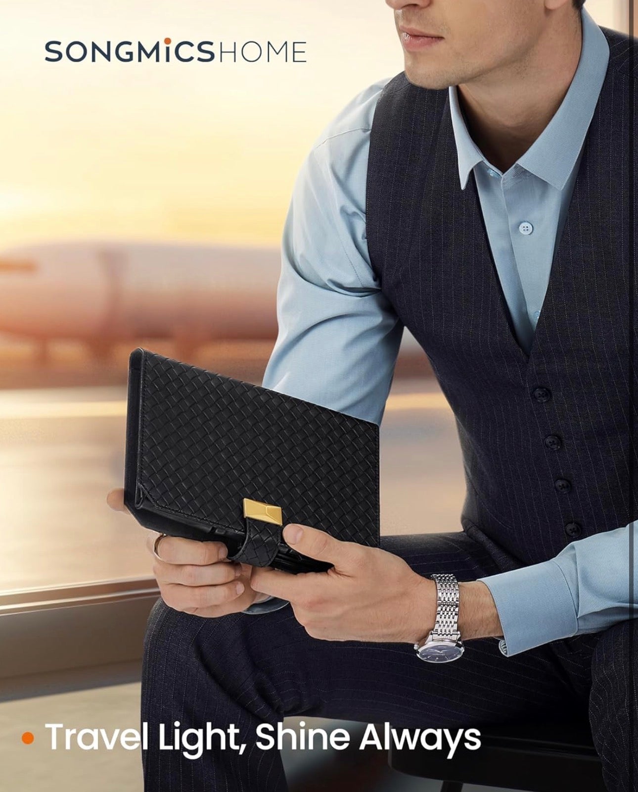 SONGMICS HOME 3-Watch Travel Case