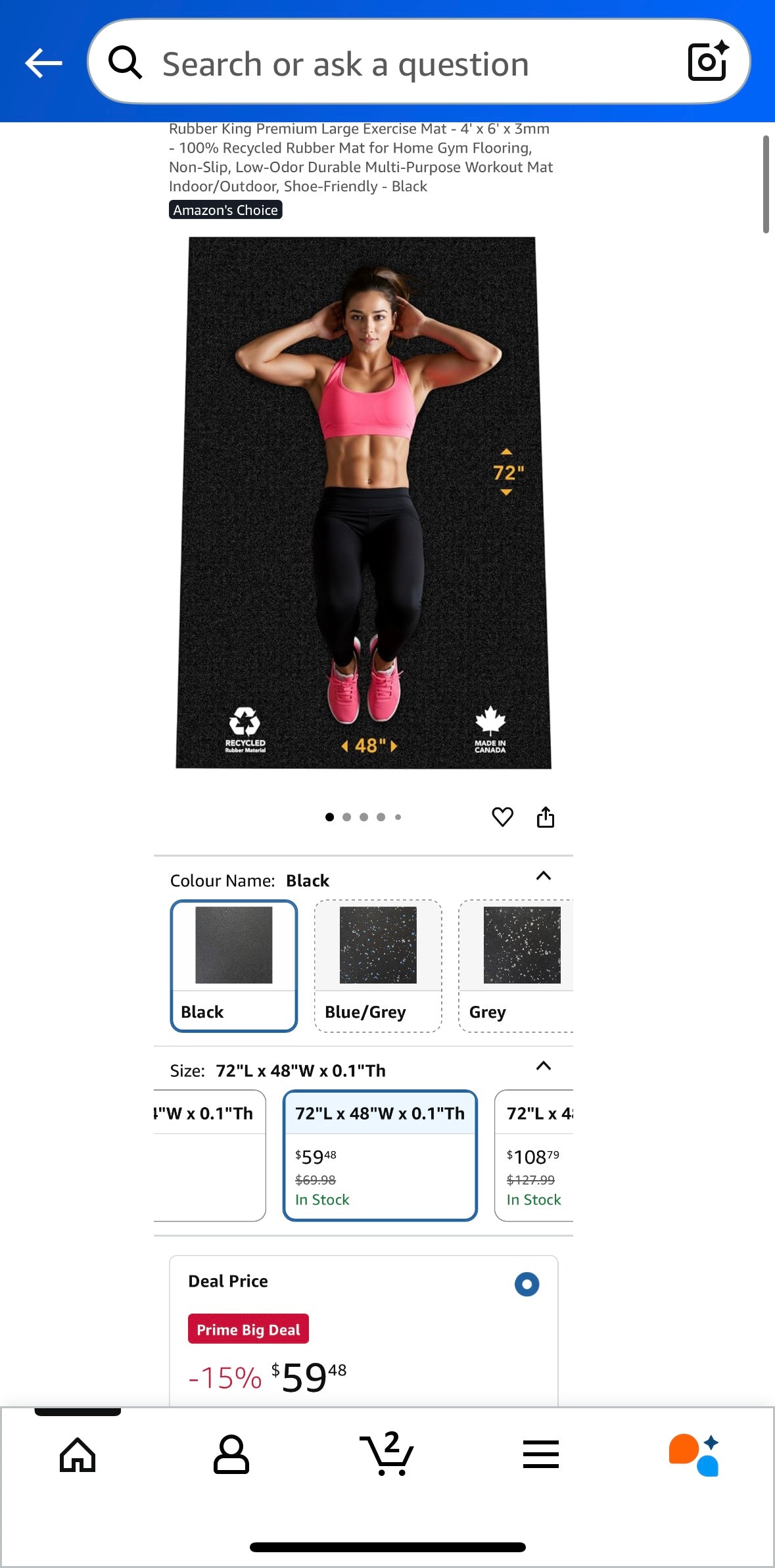 Dinoflex Heavy-Duty Rubber Floor Runner – Made in Canada 🇨🇦