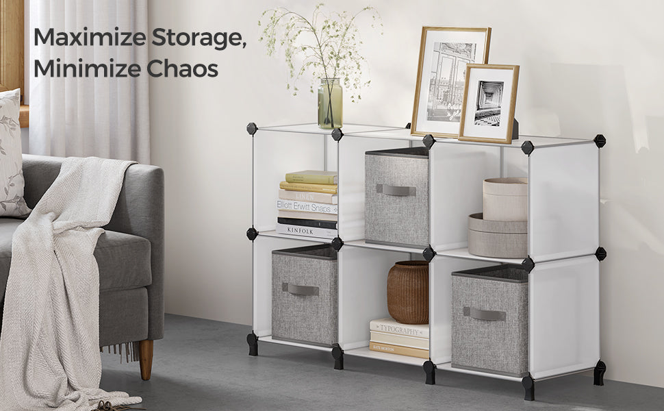 SONGMICS 6-Cube Modular Storage Organizer
