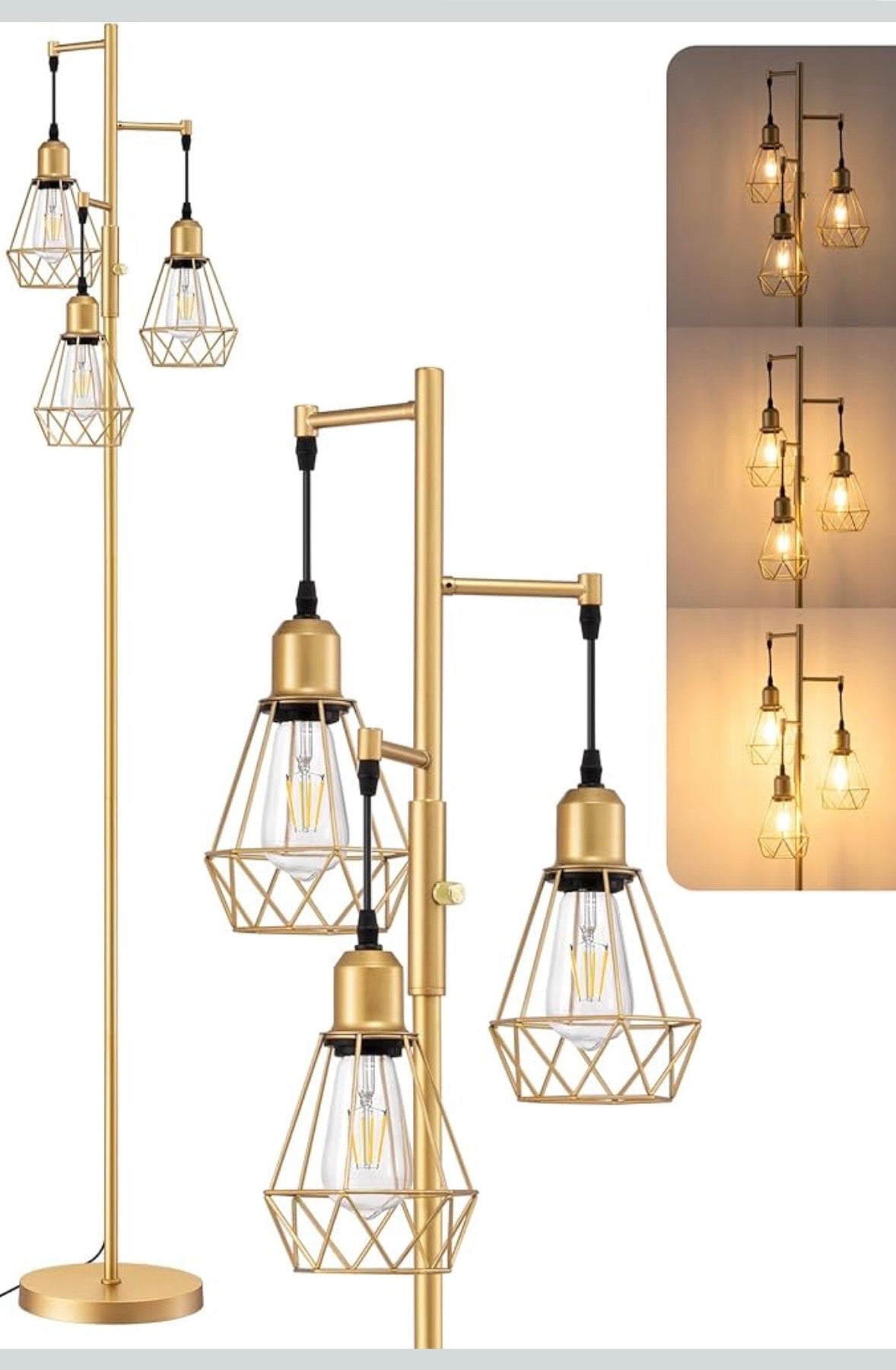 EDISHINE Farmhouse Floor Lamp