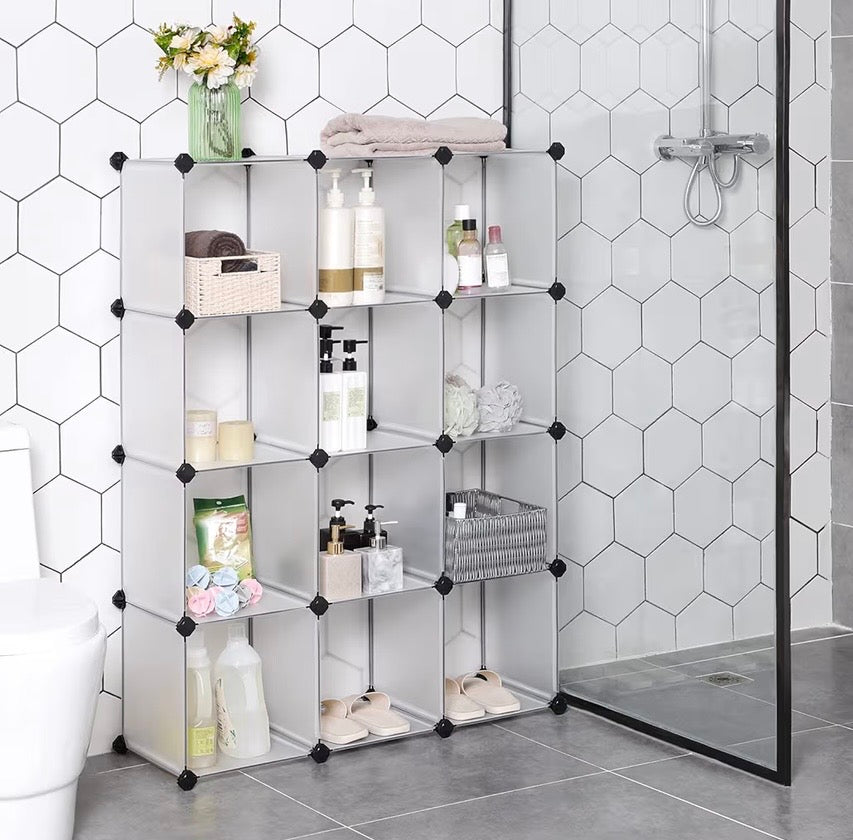 12-Cube Modular Storage Organizer