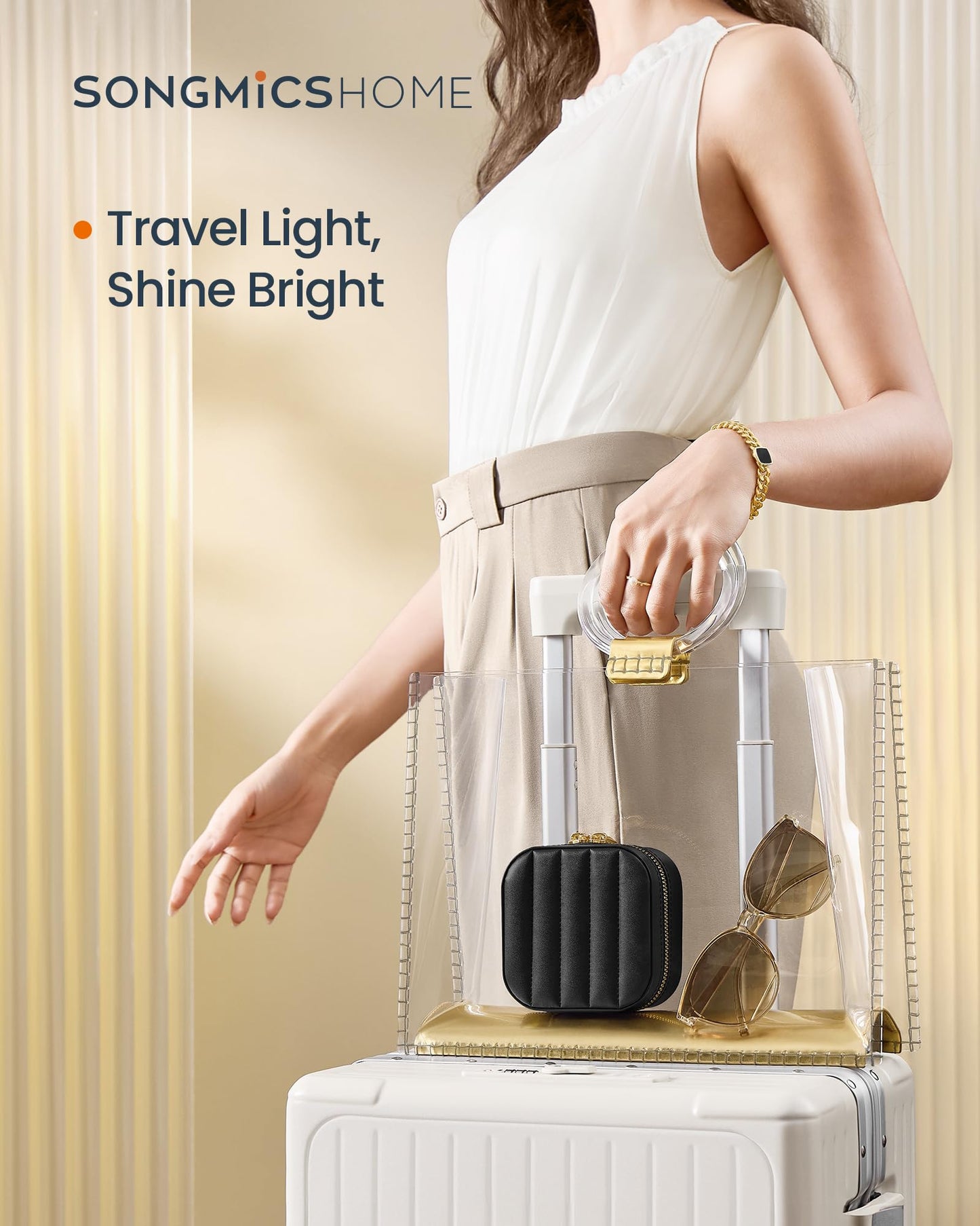 SONGMICS HOME Travel Jewelry Box