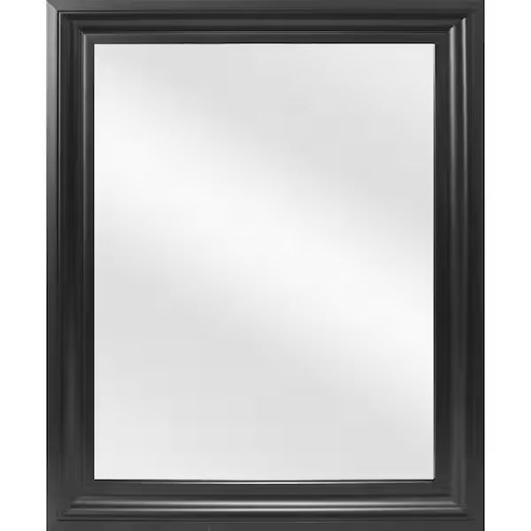 28.5” x 40.5” Black Framed Wall Mirror