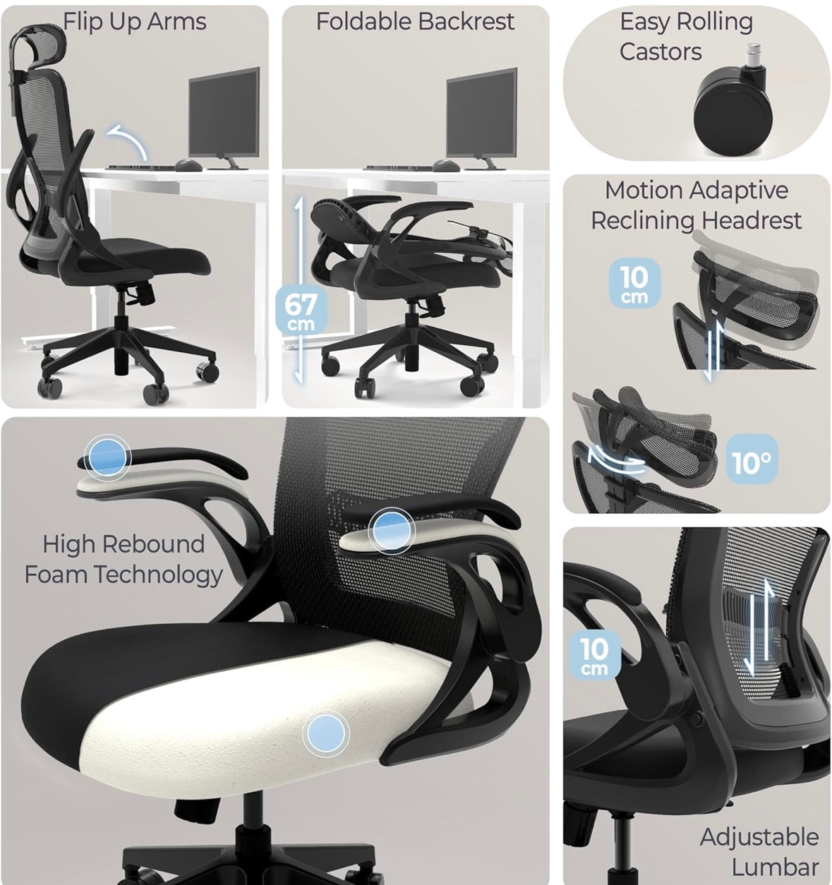 Tervo Model U Ergonomic Office Chair – 40% Off Amazon Price!