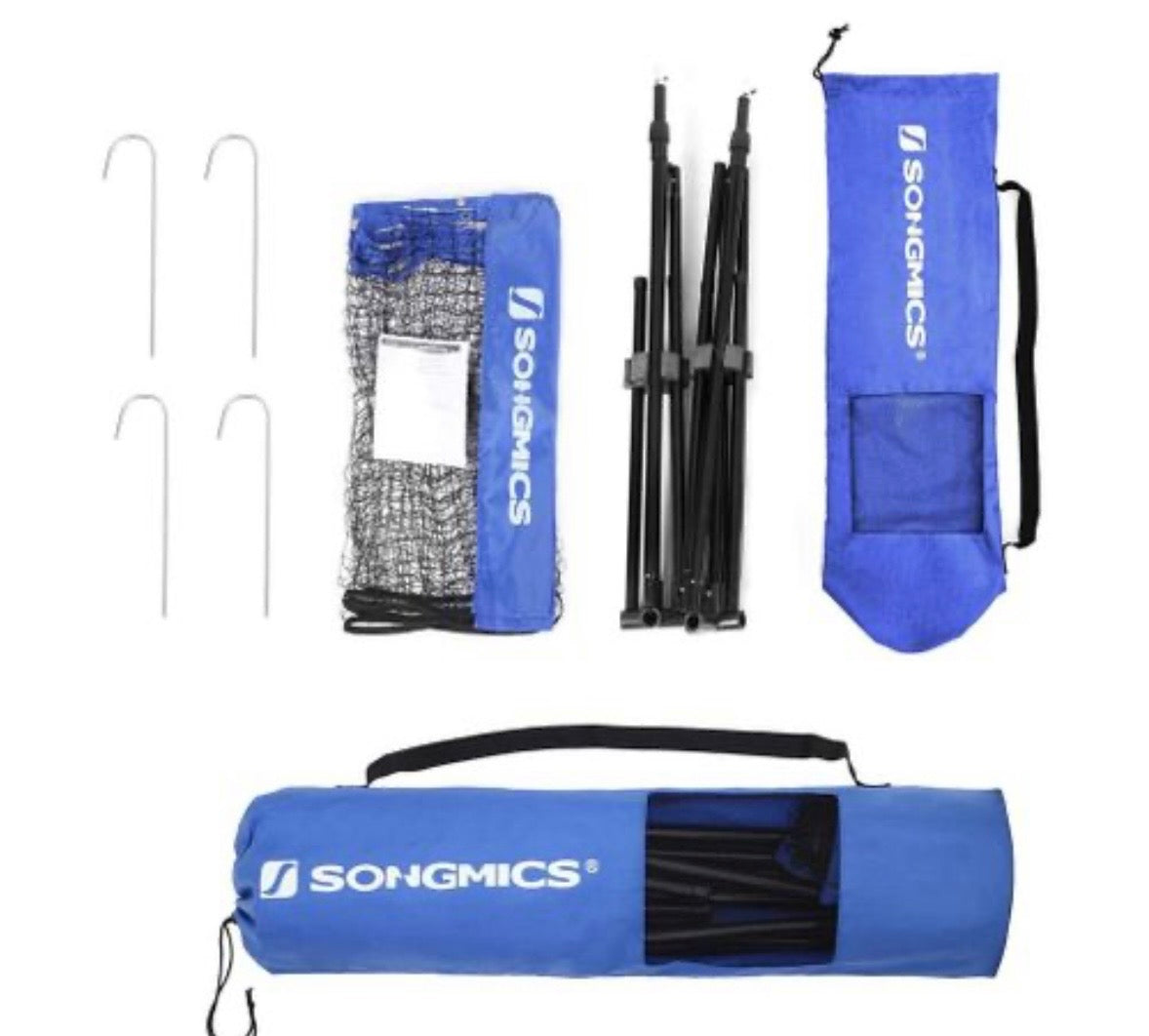 13’ Portable Badminton Net Set with Adjustable Height
