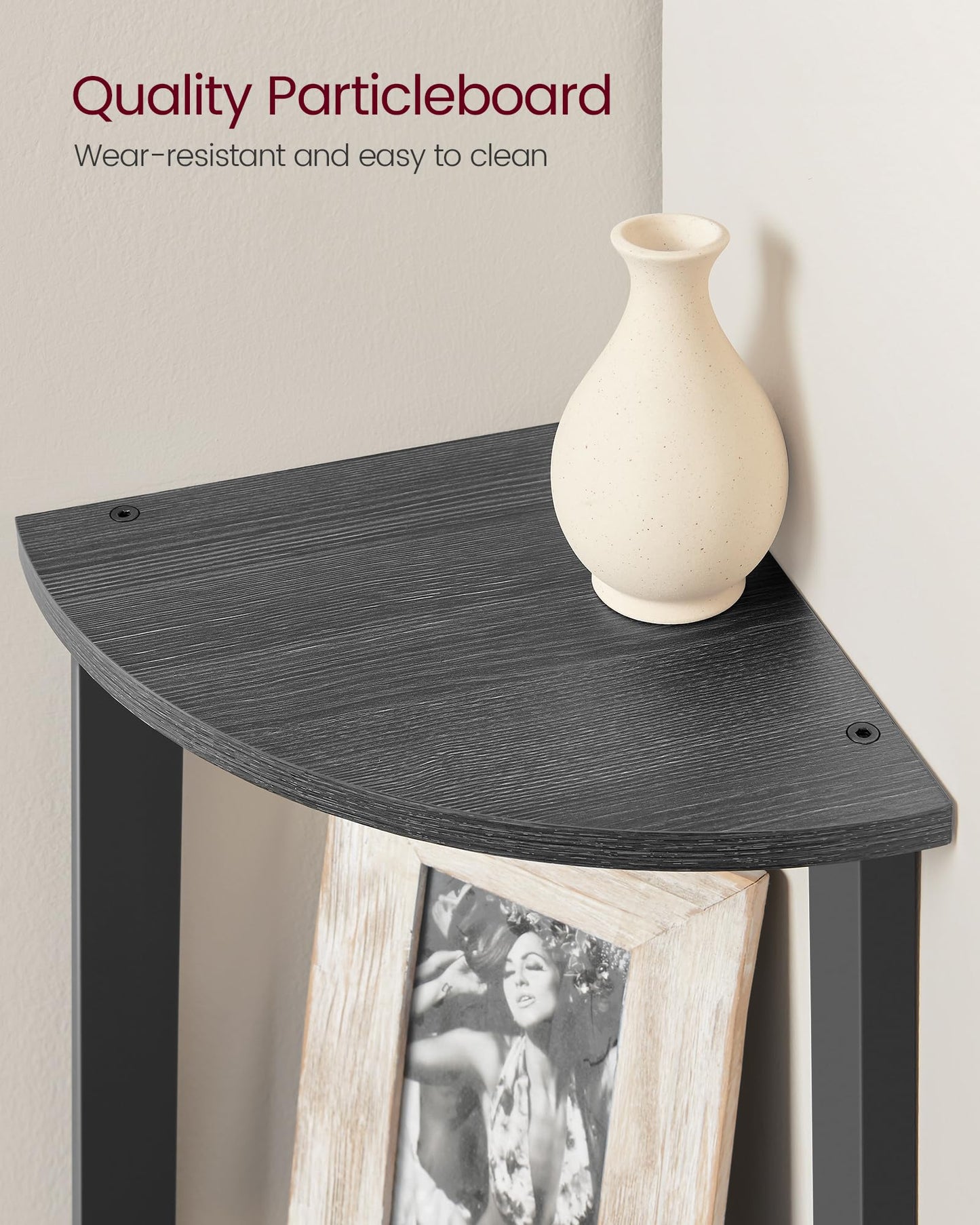 Industrial 4-Tier Corner Shelf