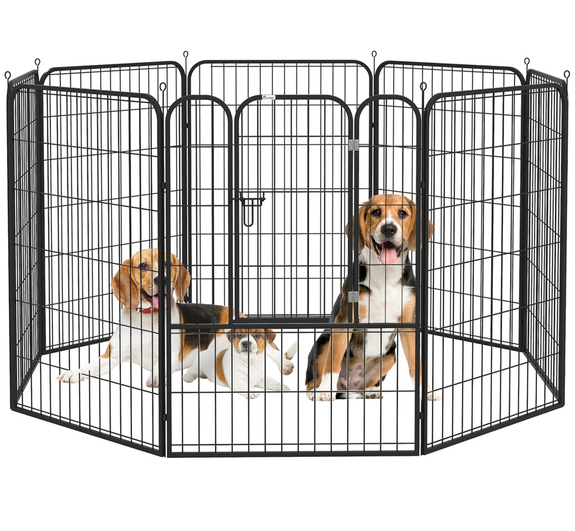 PawHut 8-Panel Heavy-Duty Dog Playpen – 39” Height (Indoor/Outdoor Use)