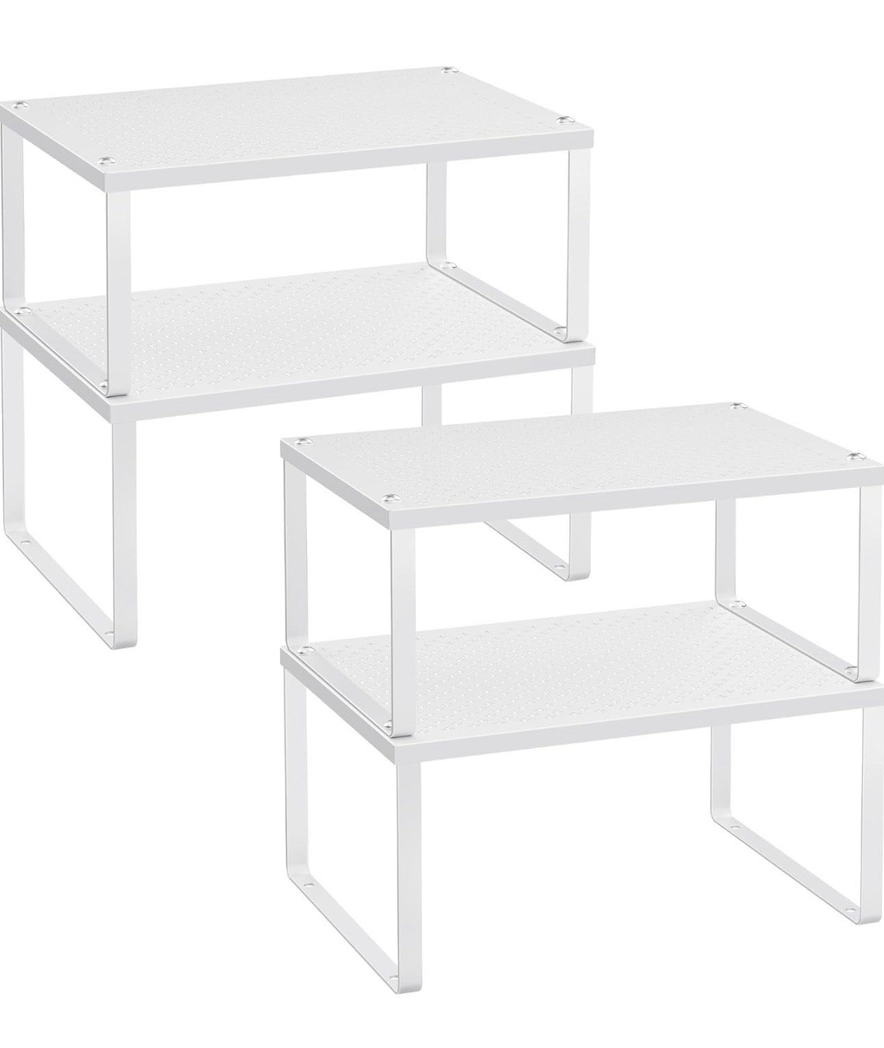 SONGMICS 4-Piece Expandable Metal Cabinet Organizer Set