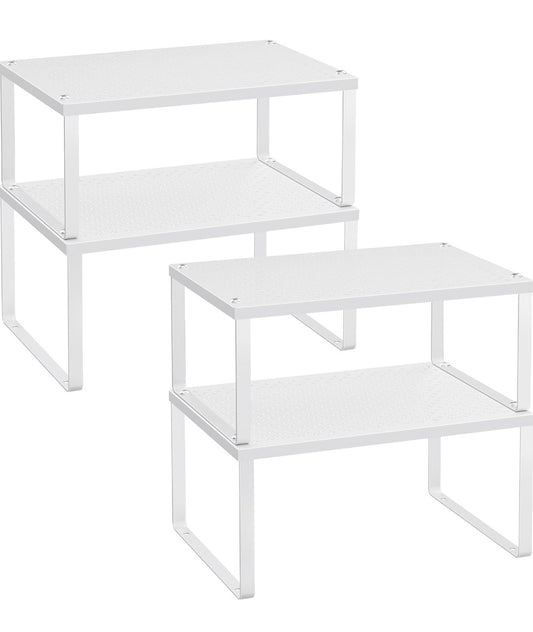 SONGMICS 4-Piece Expandable Metal Cabinet Organizer Set