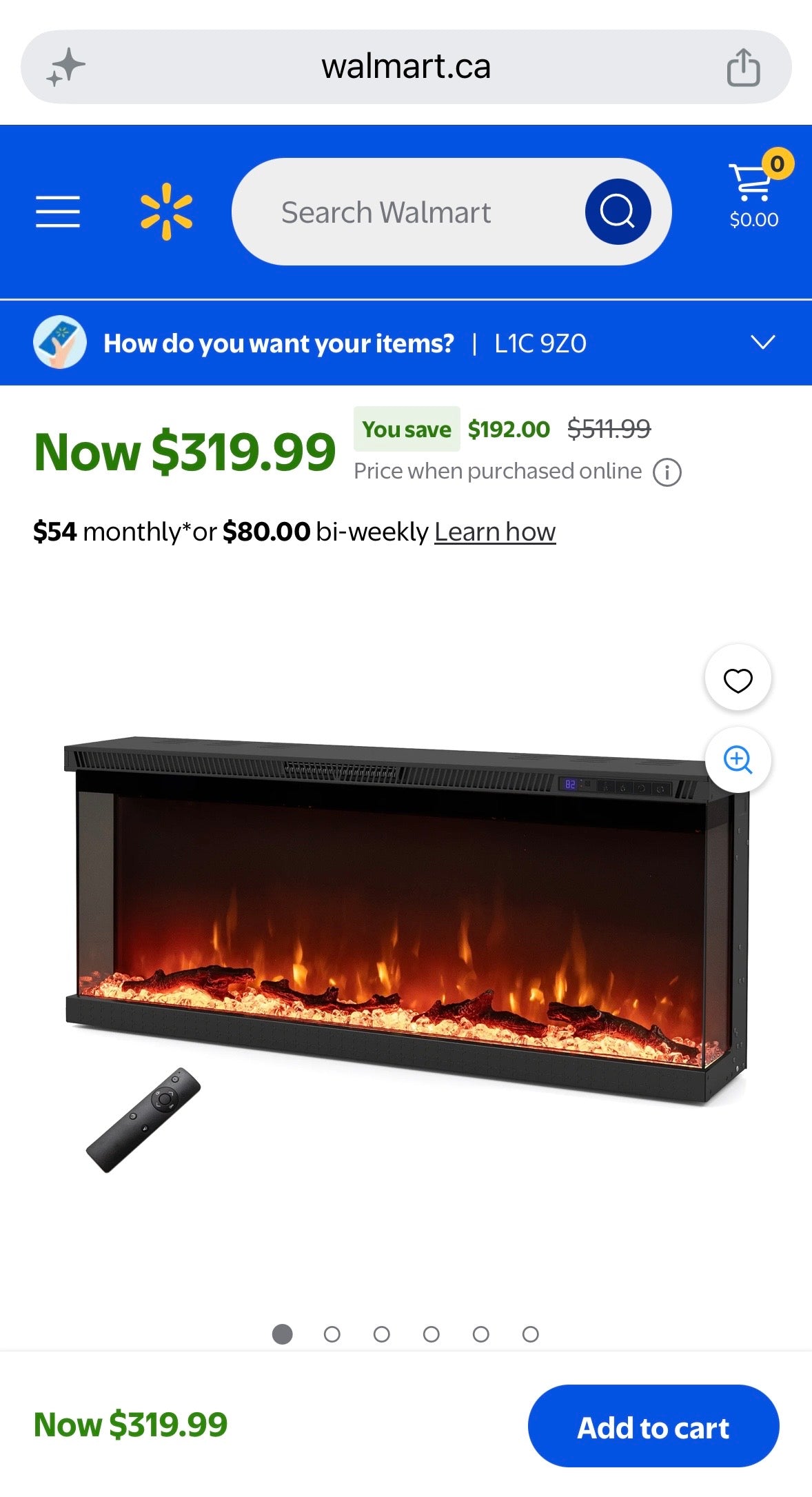 40” 3-Sided Electric Fireplace Heater – 5000 BTU