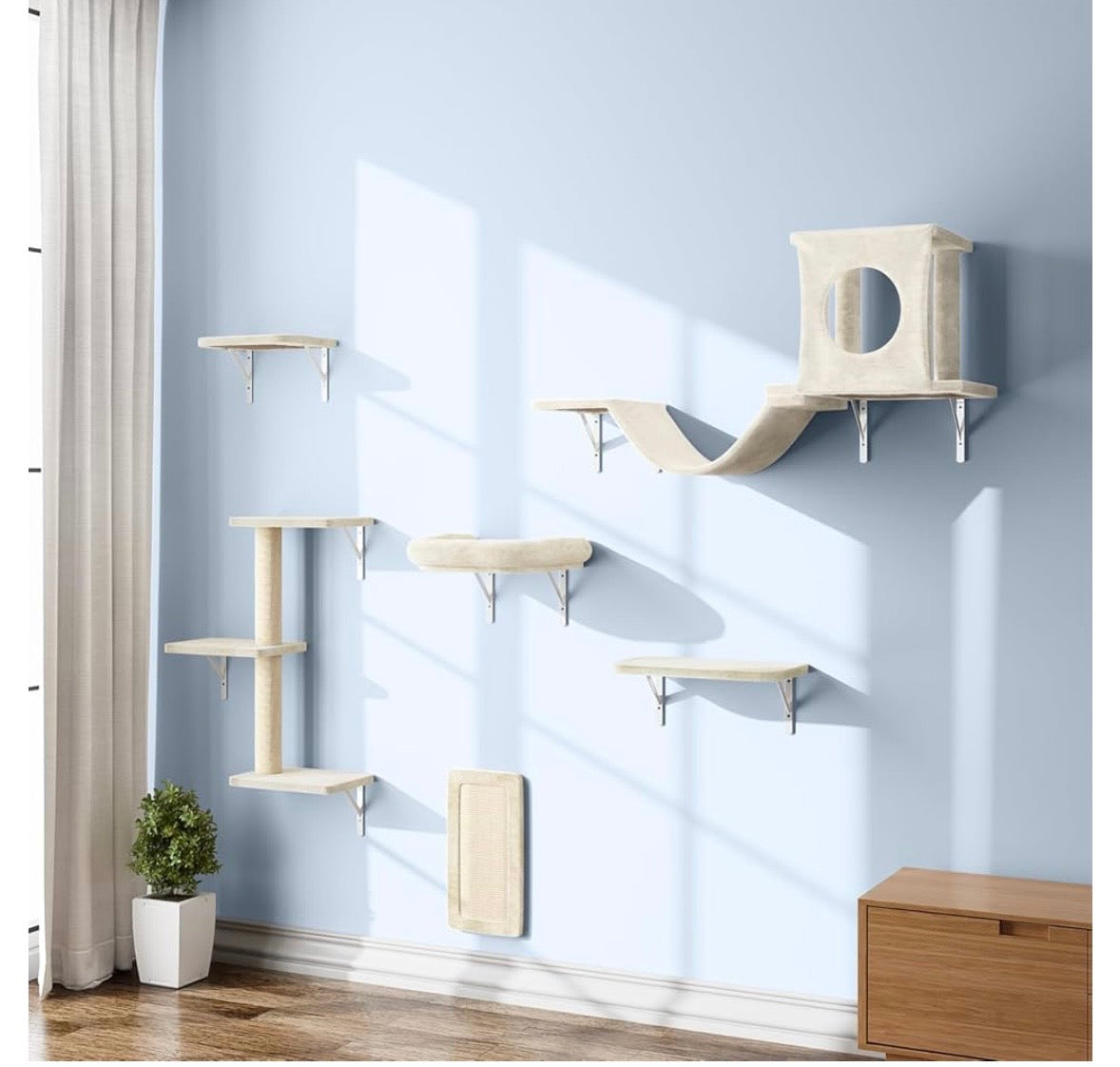 Wall-Mounted Cat Furniture Set