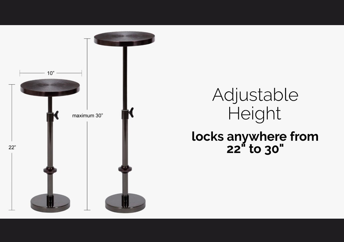 Hansjochen Sunburst Adjustable Accent End Table