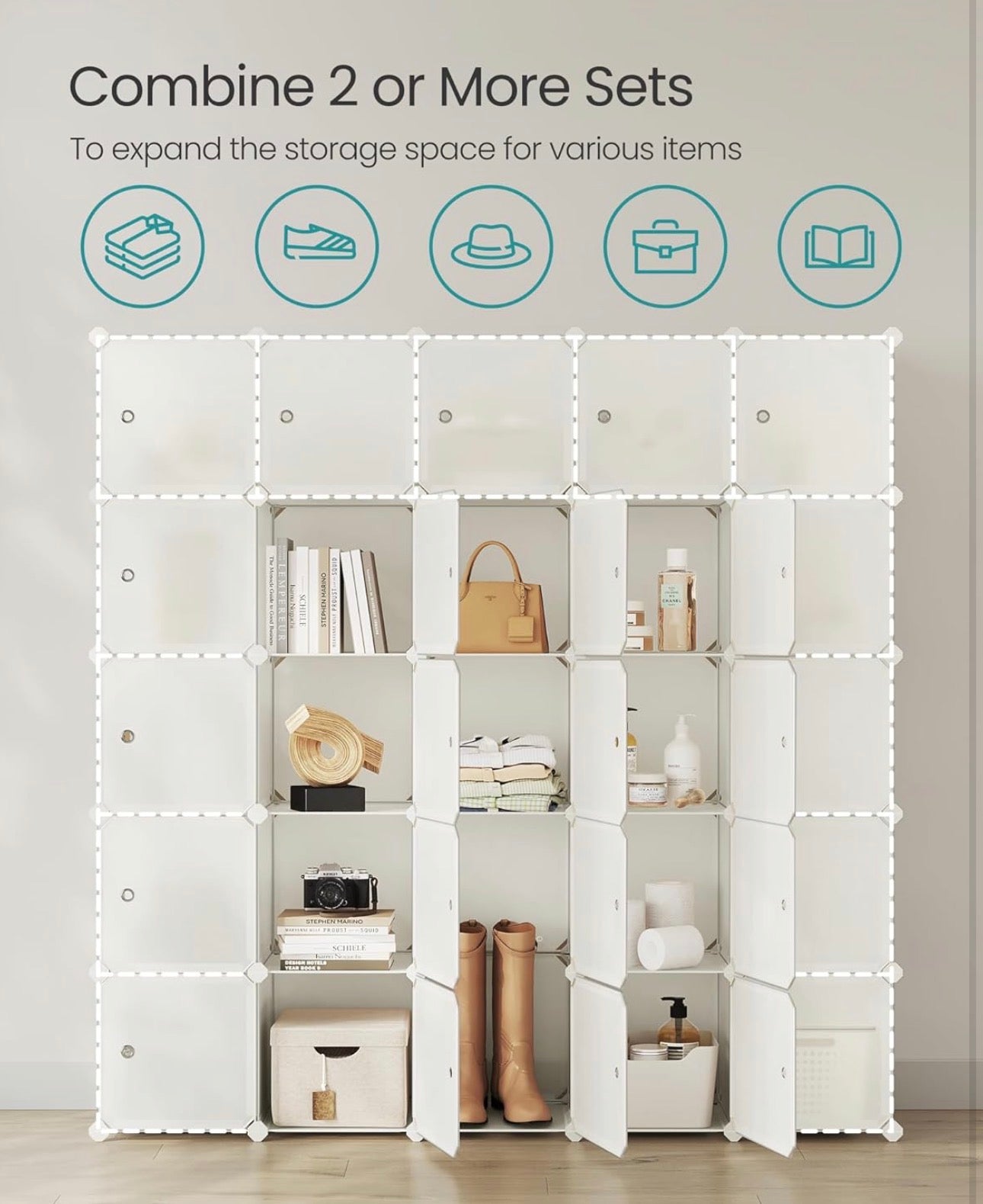SONGMICS 9-Cube Modular Storage Organizer