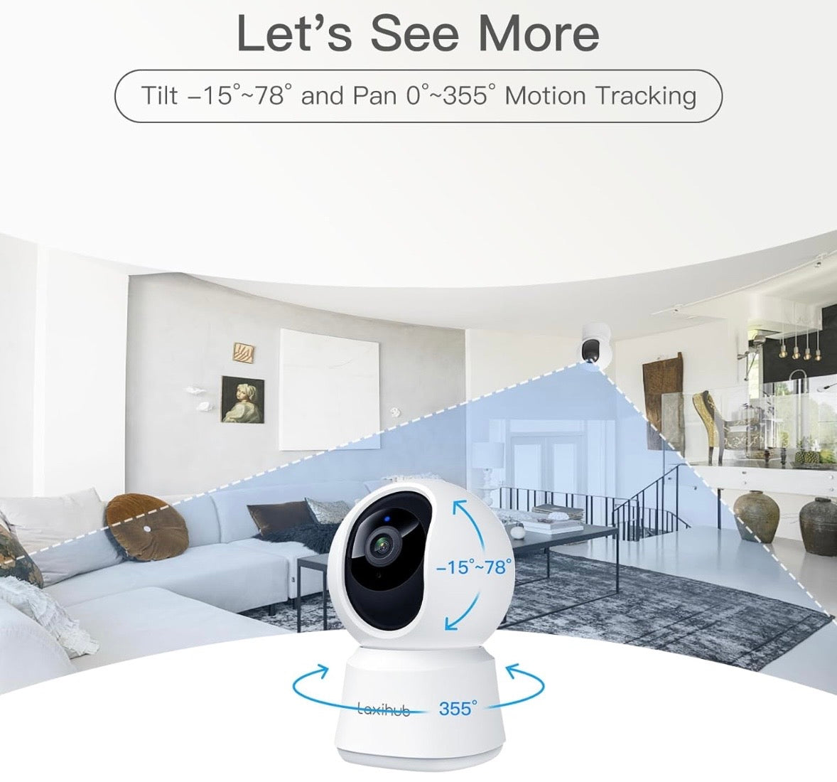 LAXIHUB 360° Smart Pet Camera