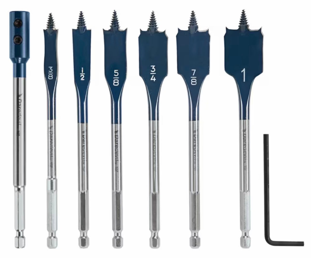BOSCH Daredevil Spade Bit Set – 6-Piece – High-Speed Wood Drilling
