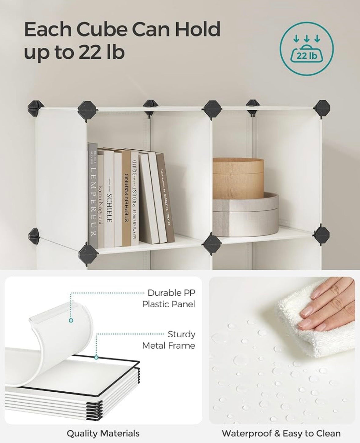 6-Cube Modular Storage Organizer