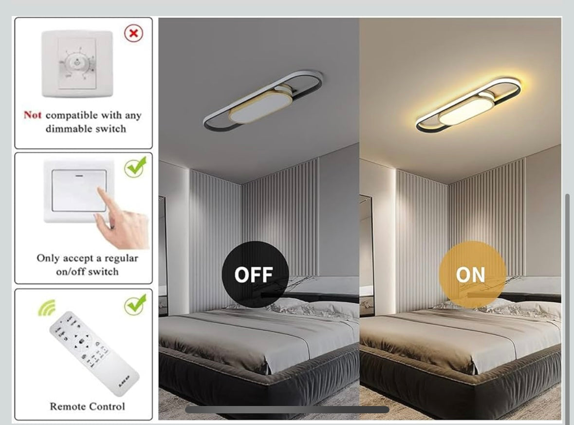 Tioolo White + Gold Modern LED Ceiling Light – 40 % Off Amazon Price!