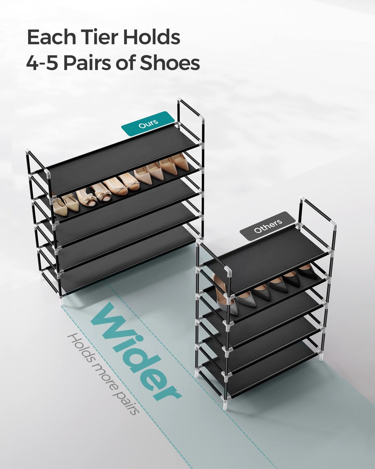 5-Tier Shoe Rack