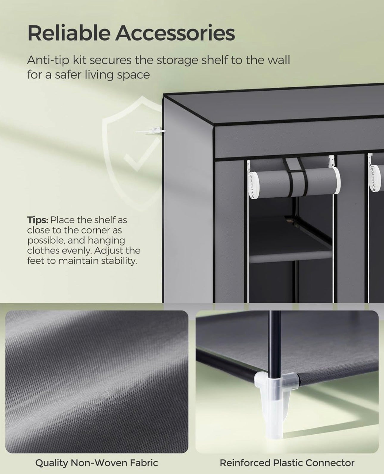 SONGMICS Extra-Large Portable Closet
