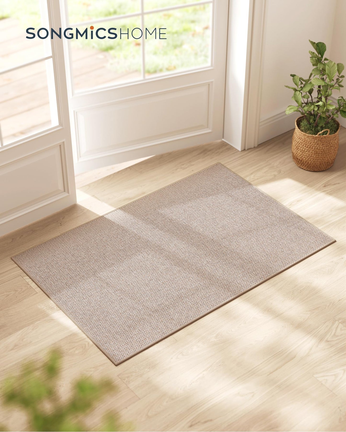 SONGMICS HOME Woven Faux Jute Area Rug
