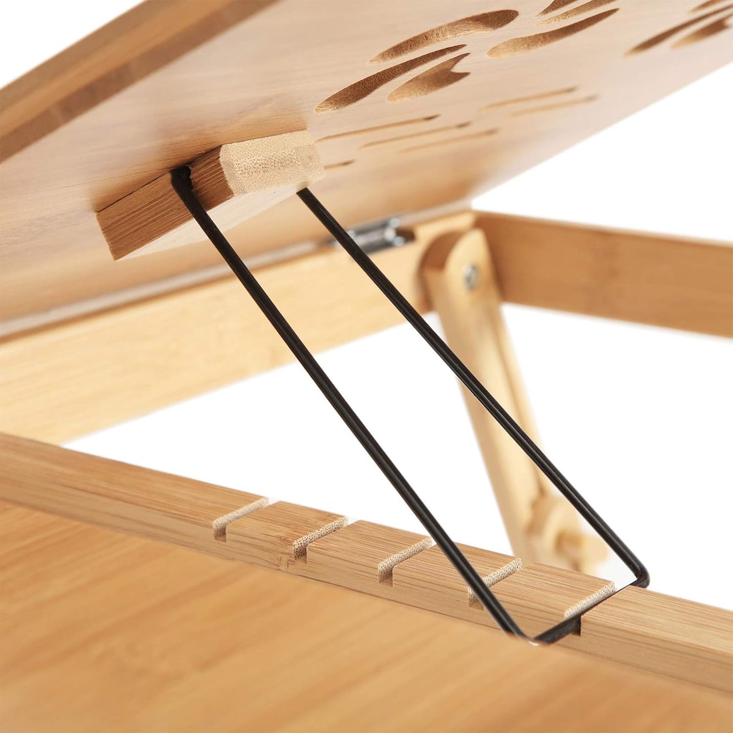 Adjustable Bamboo Lap Desk with Drawer