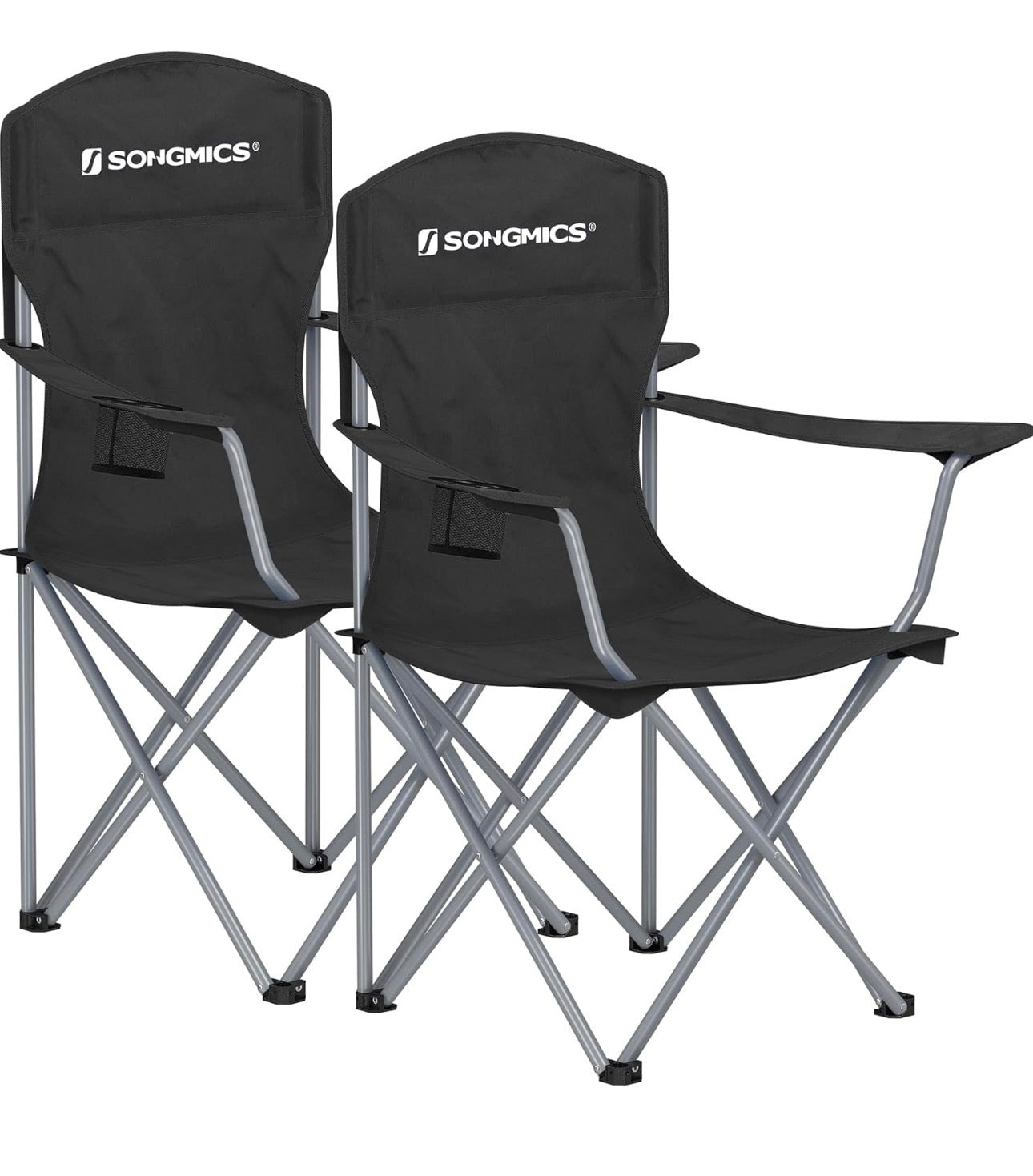 SONGMICS Set of 2 Folding Camping Chairs