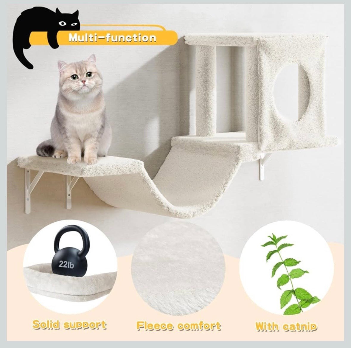 Wall-Mounted Cat Furniture Set