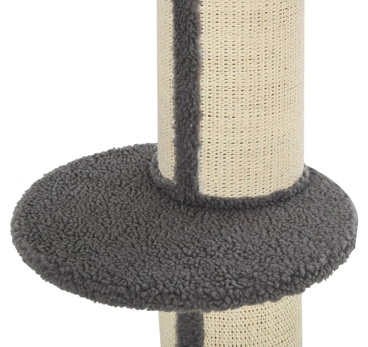 Modern Cat Tower with Bed, Perches & Scratching Post – Compact 3-Level Cat Tree for Indoor Cats