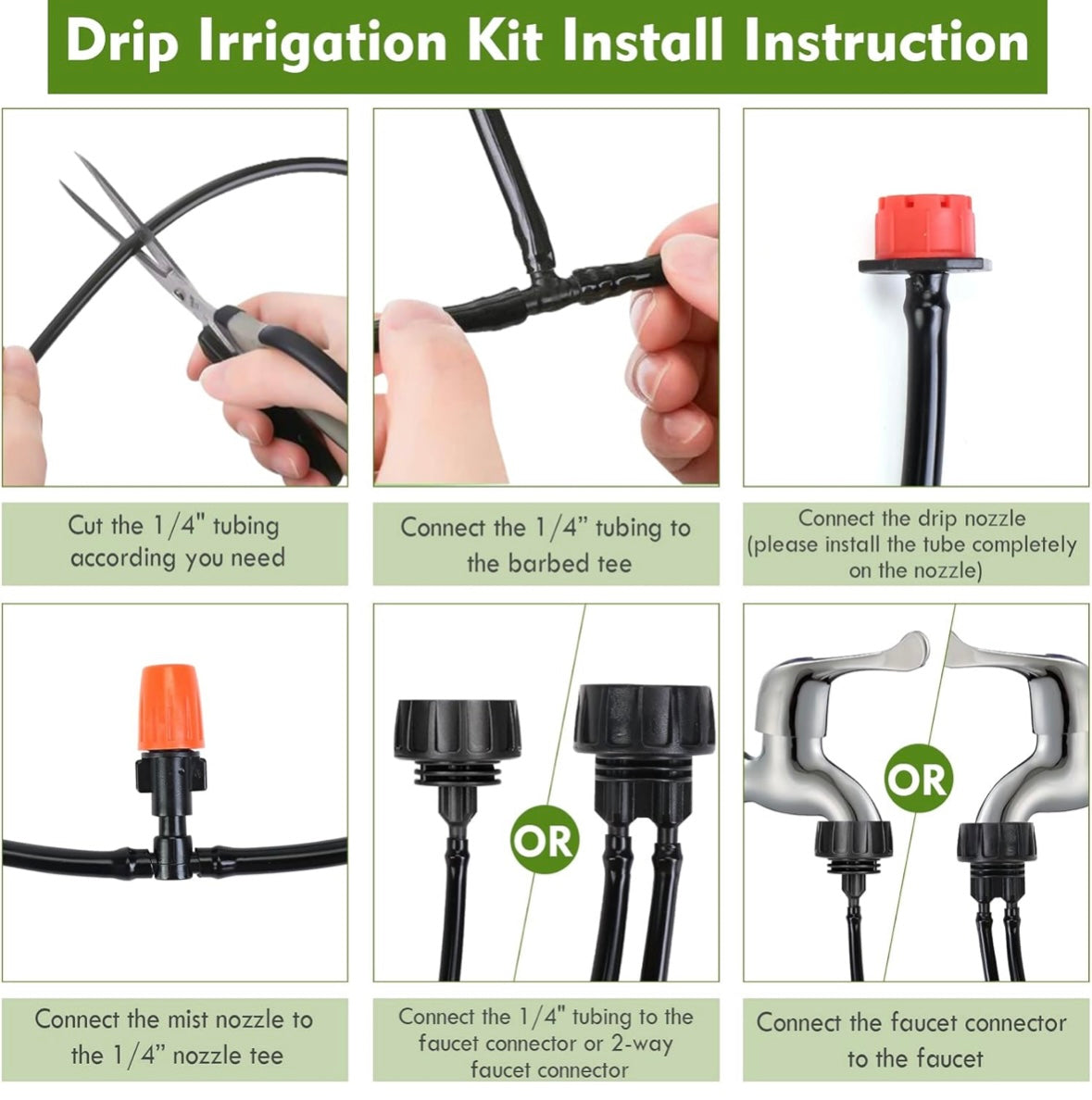 Flantor 50ft Drip Irrigation System Kit – Automatic Watering for Gardens & Greenhouses (40% Off Amazon Price)