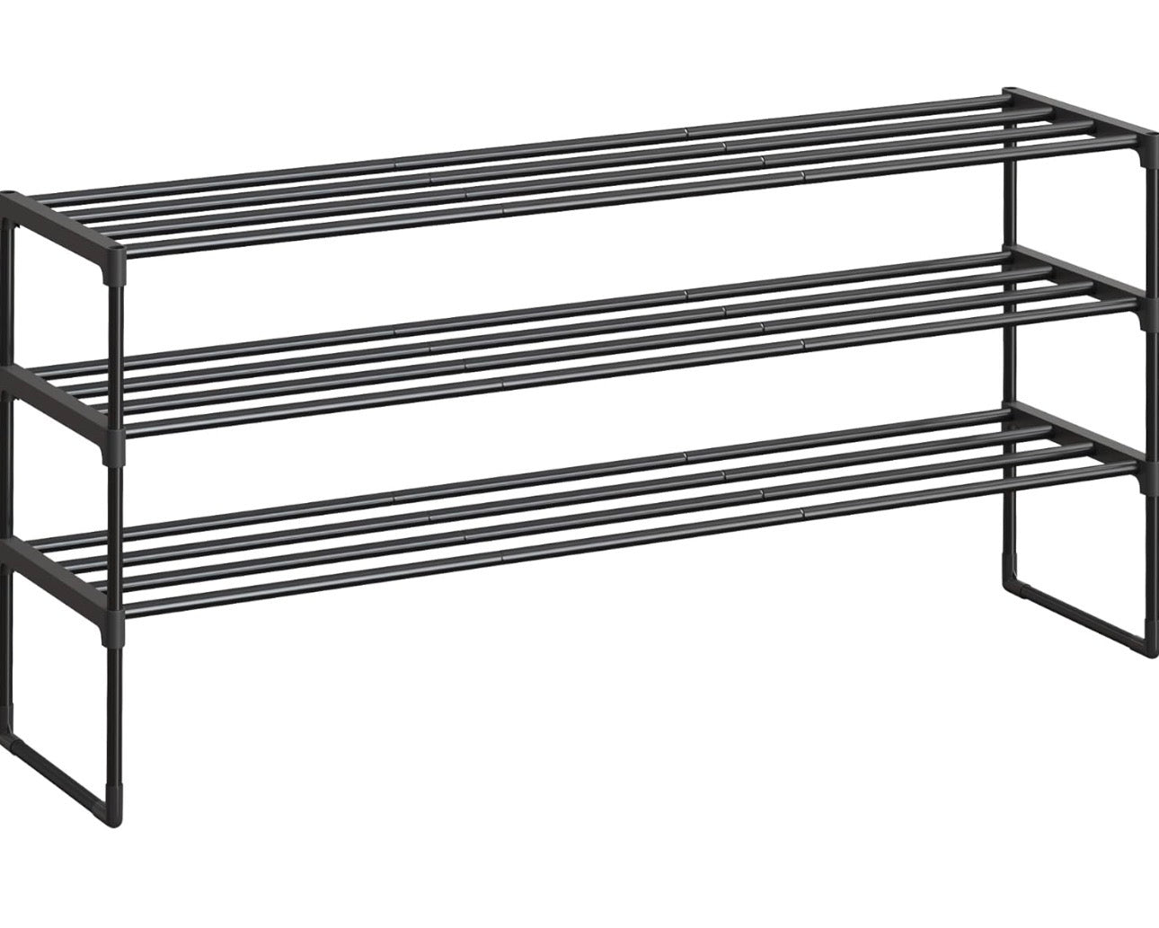SONGMICS 3-Tier Metal Shoe Rack