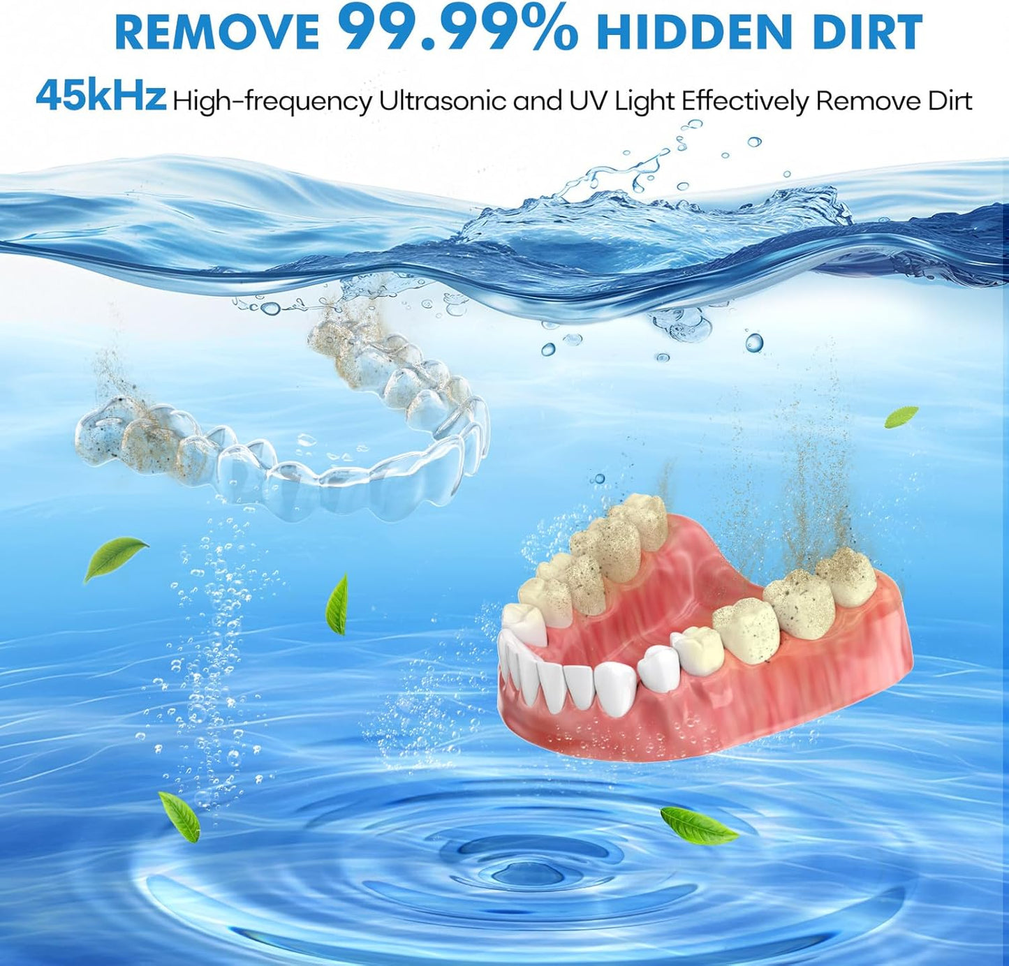 Ultrasonic Retainer Cleaner – 45kHz – 200ml – Black