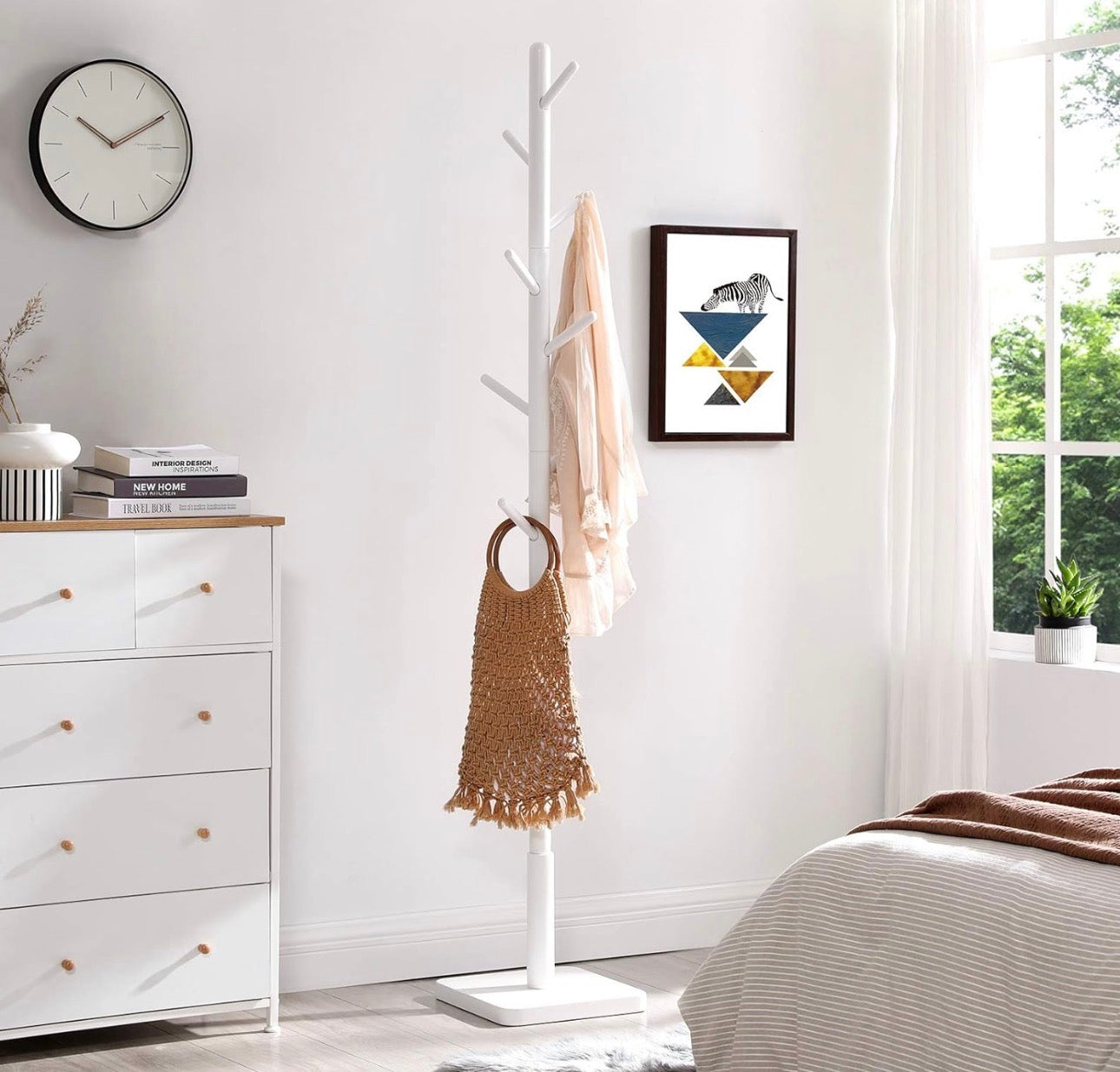 VASAGLE Adjustable Freestanding Coat Rack