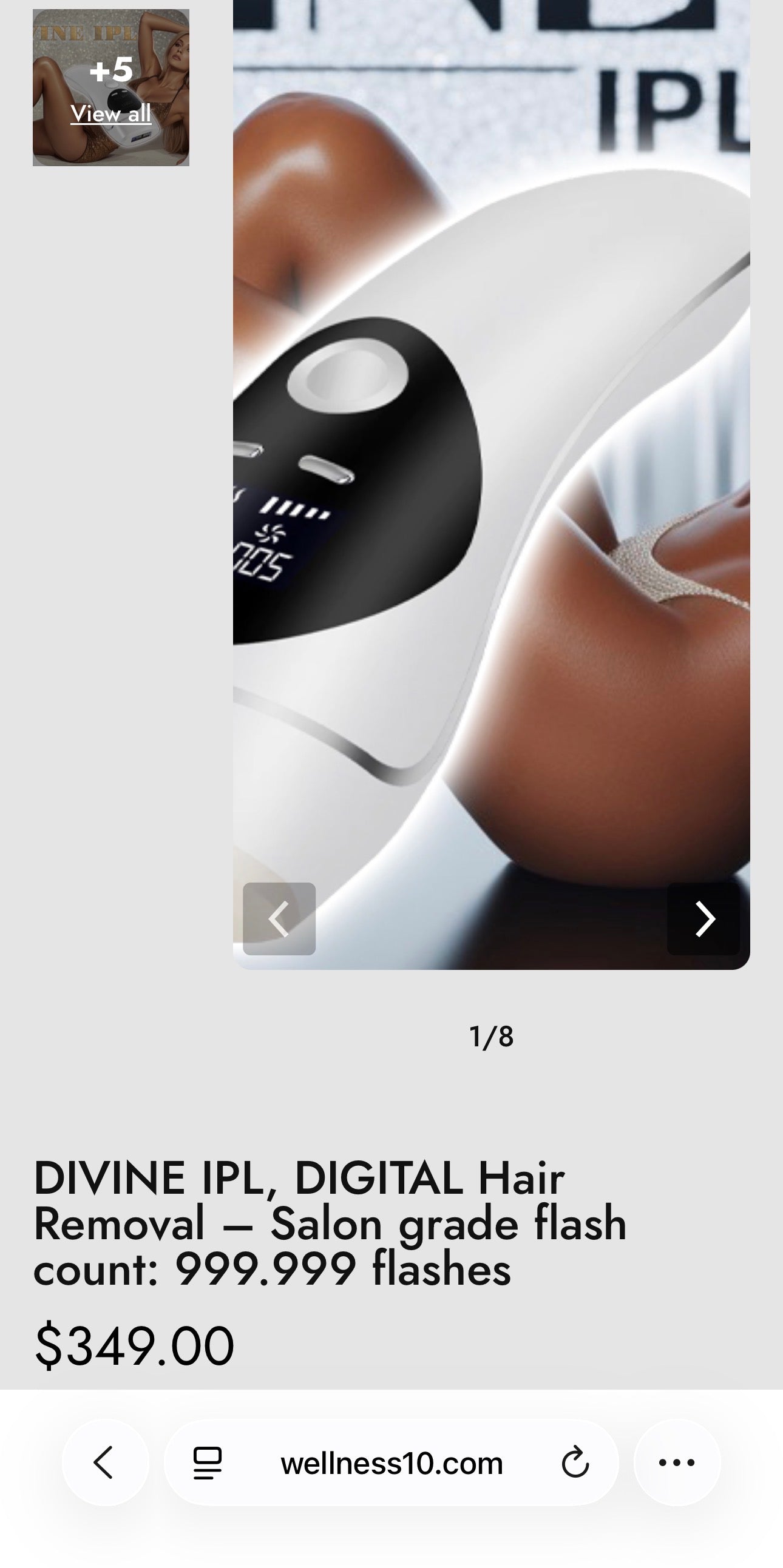 Divine IPL Digital Hair Removal Device