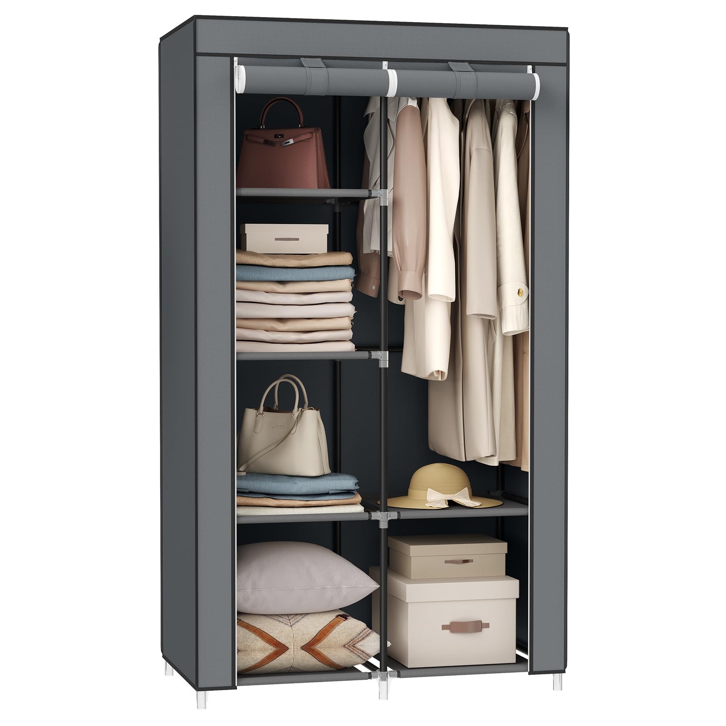 SONGMICS Portable Fabric Wardrobe Closet