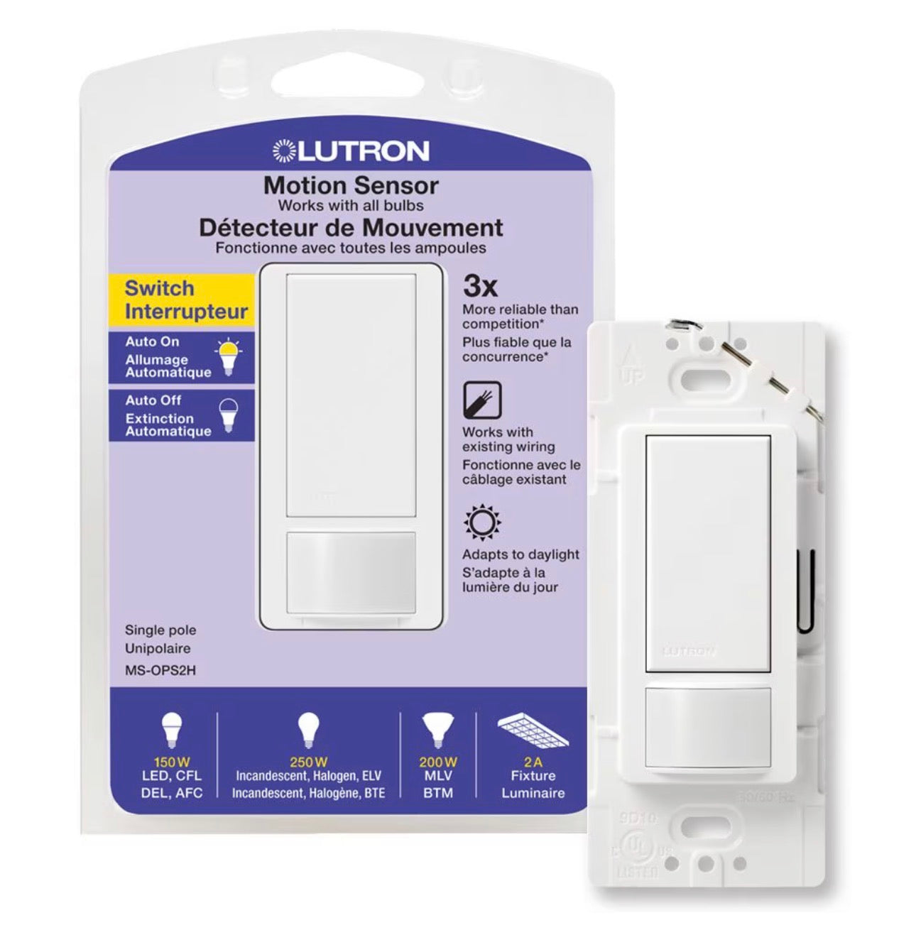Lutron Maestro Occupancy Sensor Light Switch