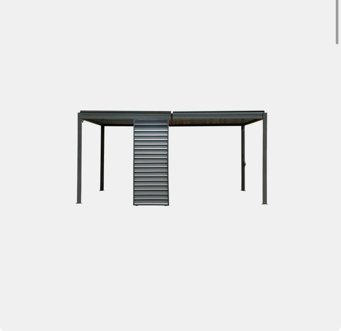 Outdoor Pergola Shade Screen – Rust-Resistant Aluminum Privacy Panel