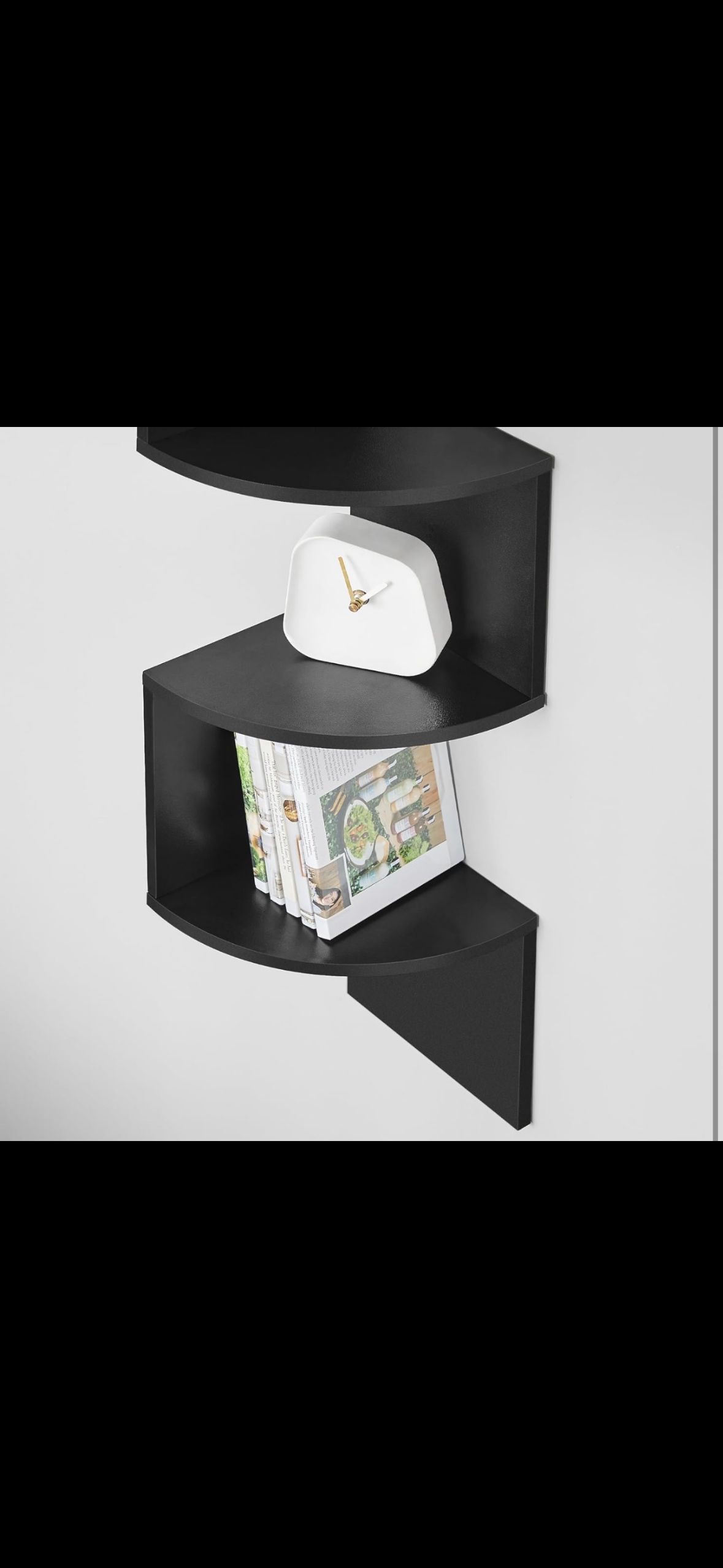 5-Tier Wall-Mounted Corner Shelf