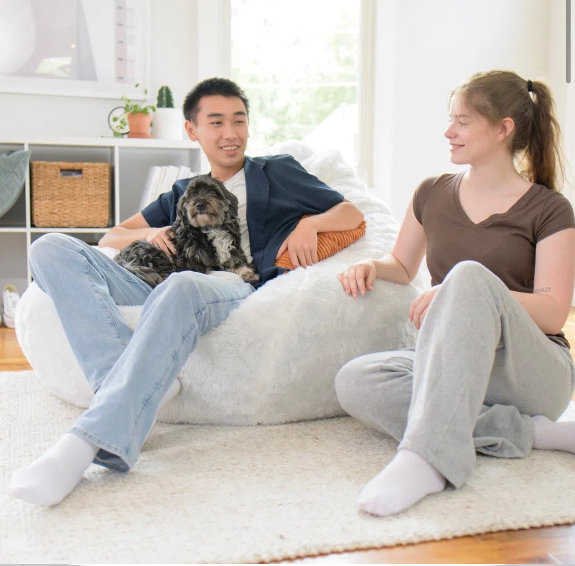 Oversized Plush Bean Bag Lounge Chair