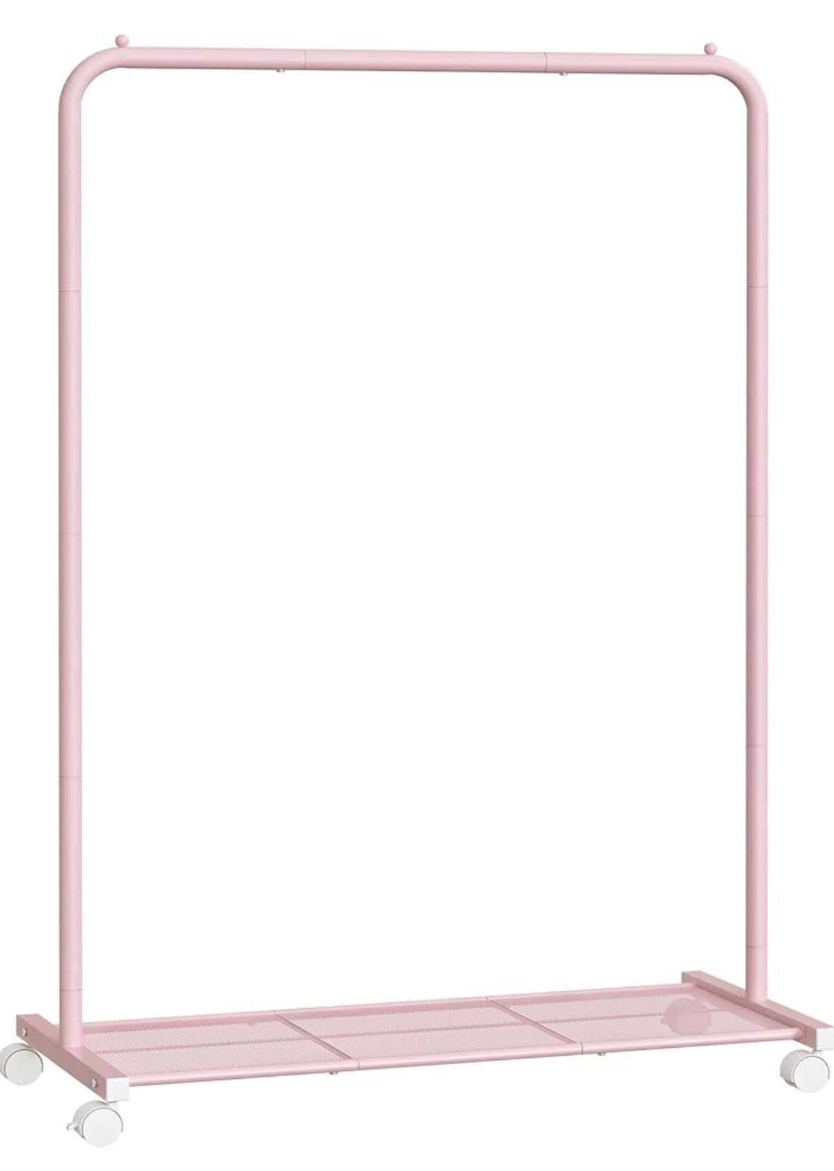 SONGMICS Rolling Clothes Rack with Shelf