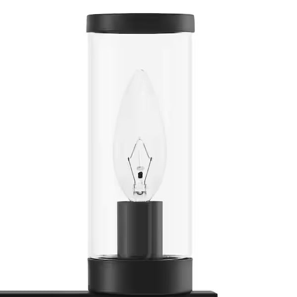 Hampton Bay Loveland 3-Light Black Vanity Light