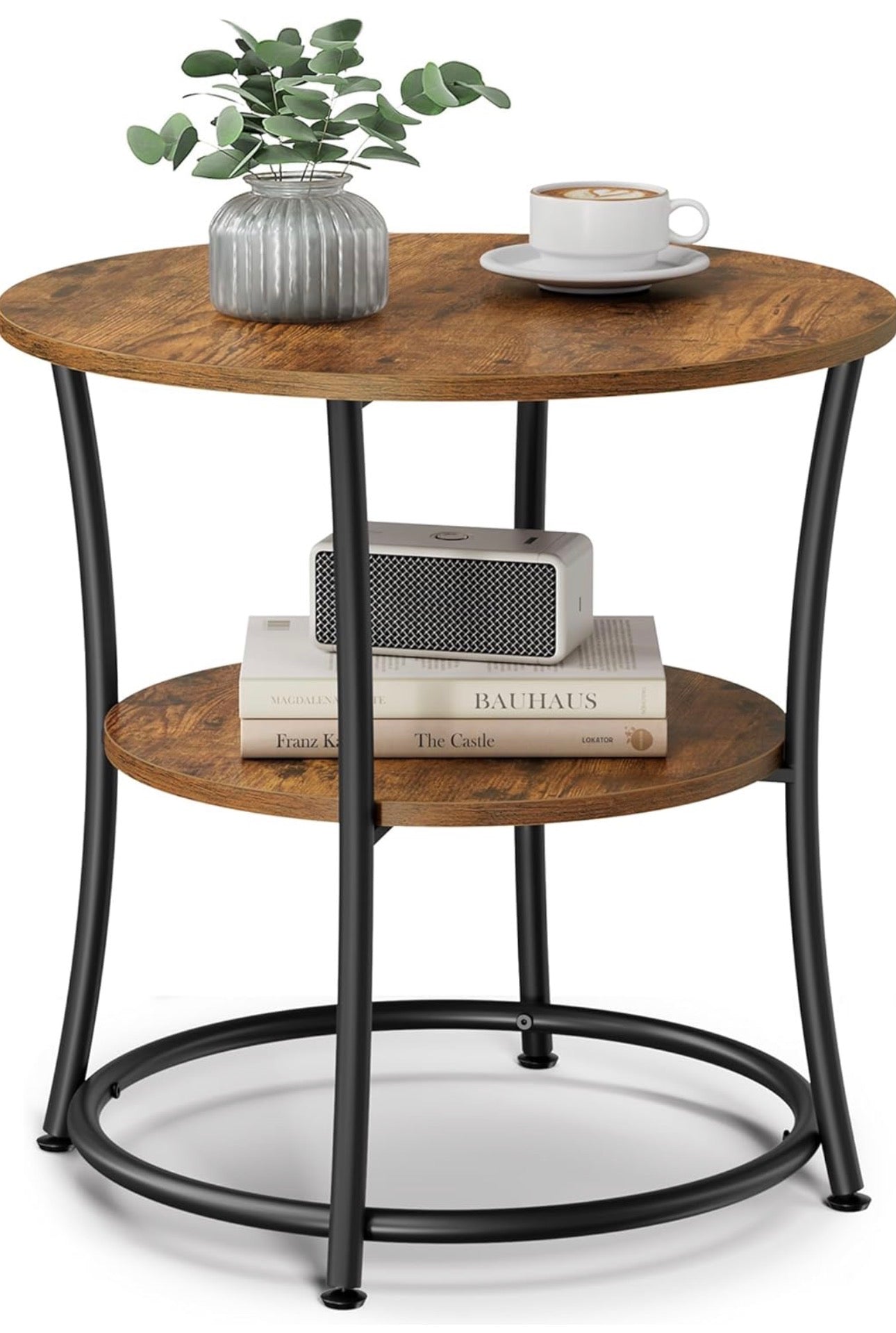 VASAGLE Industrial Round Side Table