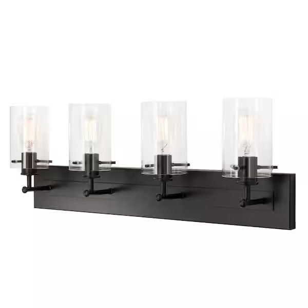 Hampton Bay 4-Light Espresso Bronze Vanity Light