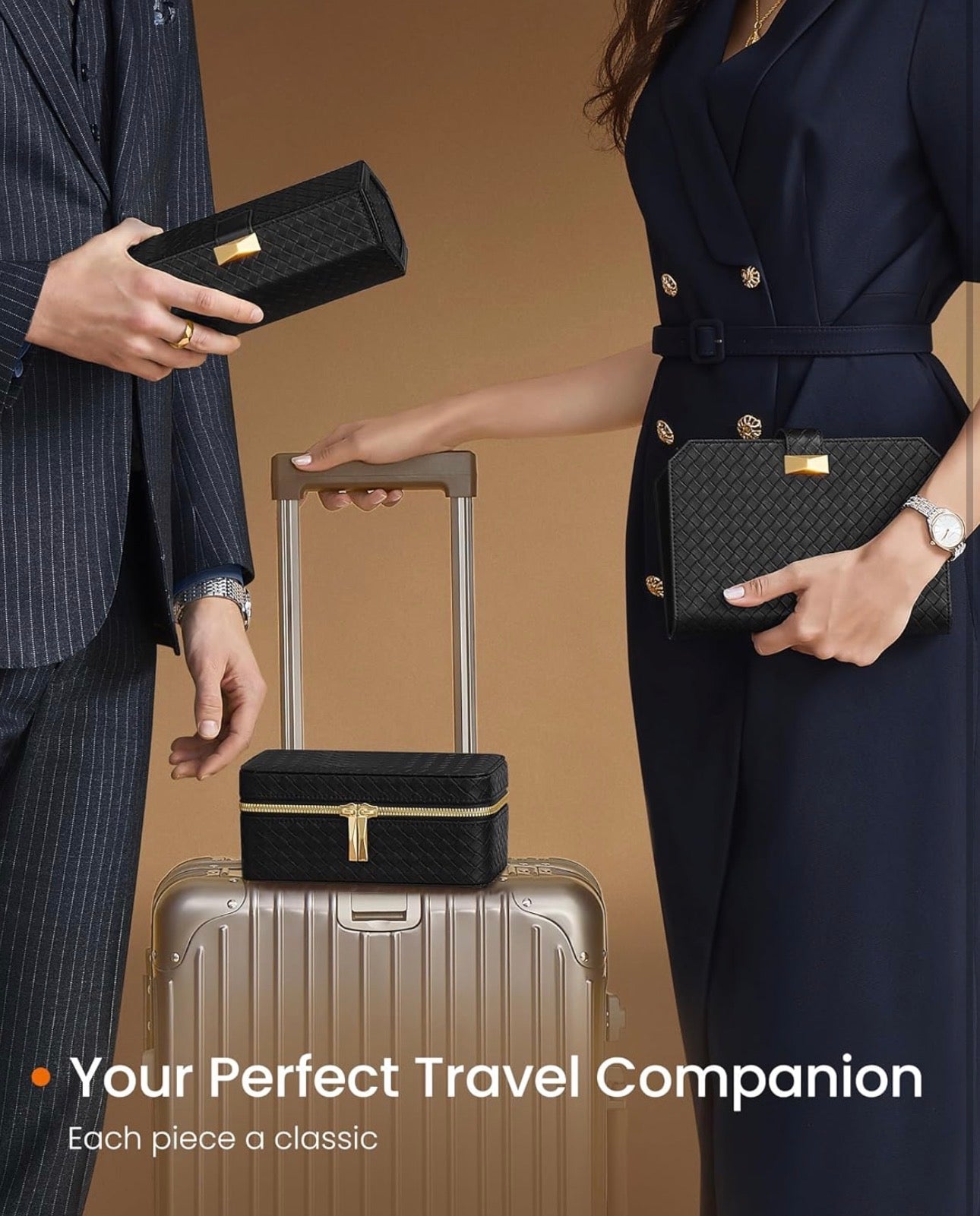 SONGMICS HOME 3-Watch Travel Case
