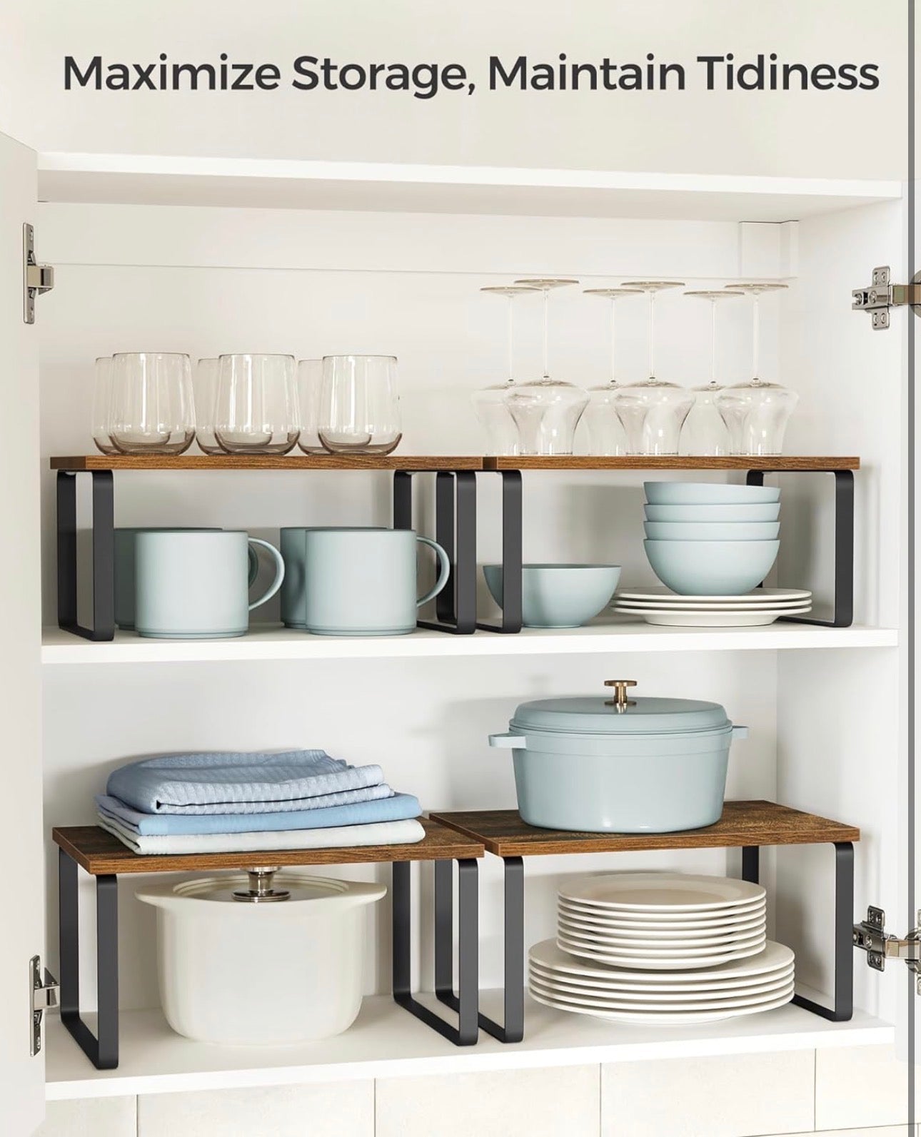SONGMICS 2- Piece or 4-Piece Expandable Countertop Organizer