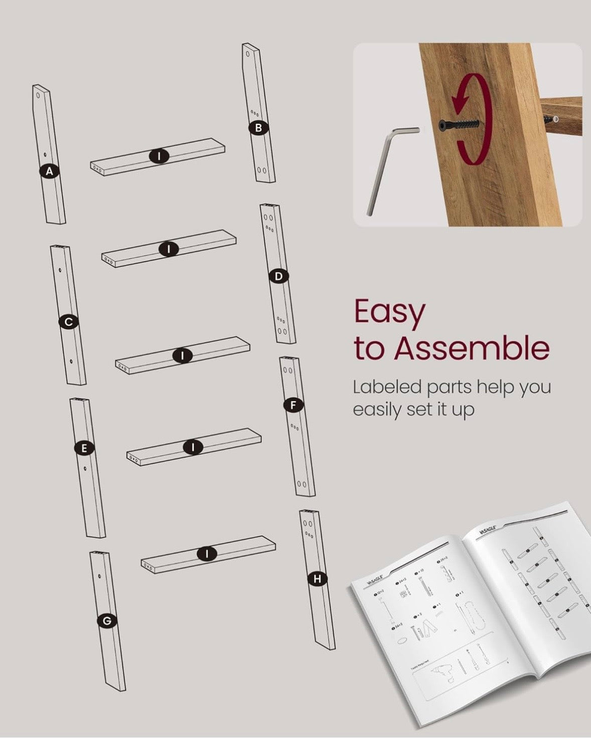 5-Tier Ladder Shelf / Blanket Ladder