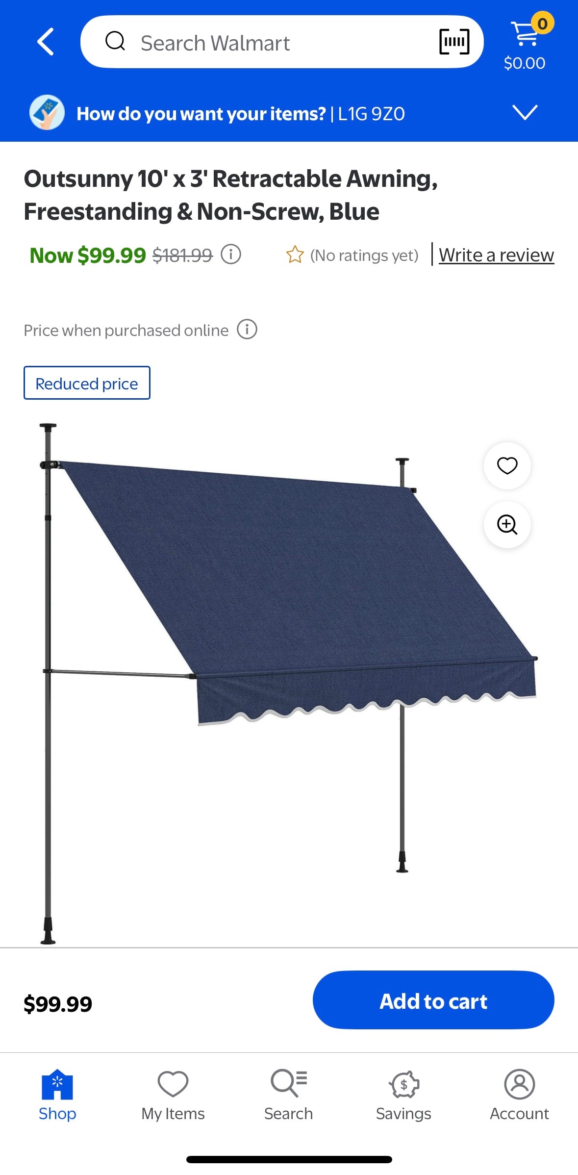 Outsunny Freestanding Retractable Awning – Adjustable Tilt & Height | UV Protection | Aluminum & Steel Frame