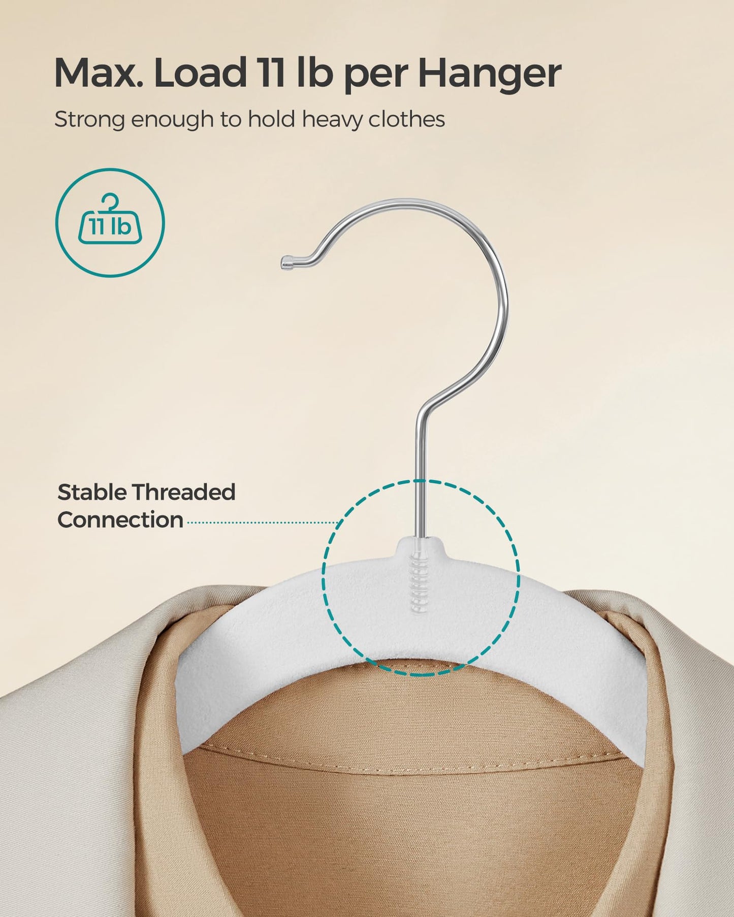 Velvet Non-Slip Clothes Hangers (50-Pack)